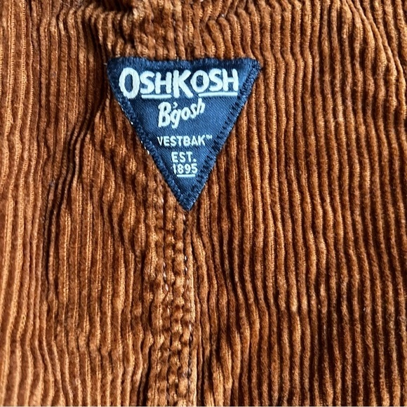 OshKosh B’Gosh Baby Boy Corduroy Fleece Lined Overalls - Picture 5 of 7